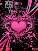 Скриншот темы Pink Love для телефона Nokia