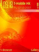 Скриншот темы Fire 01 для телефона Nokia