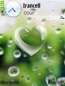 Скриншот темы Heartraindrop для телефона Nokia