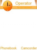 Скриншот темы White Orange для телефона Nokia