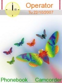 Скриншот темы Abstract Butterflies для телефона Nokia