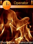 Скриншот темы Abstract Fire для телефона Nokia