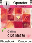 Скриншот темы Mini Hearts для телефона Nokia