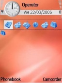 Скриншот темы Red Abstract 2 для телефона Nokia