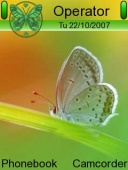 Скриншот темы Abstract Butterfly для телефона Nokia