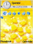 Скриншот темы Lemon By Mehdiangel для телефона Nokia
