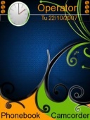 Скриншот темы Abstract Swirls для телефона Nokia