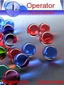 Скриншот темы Abstract Colour Ball для телефона Nokia