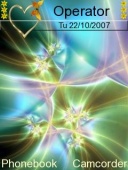 Скриншот темы Green Abstract Light для телефона Nokia