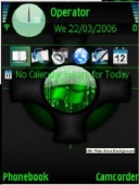 Скриншот темы Vista Matrix для телефона Nokia