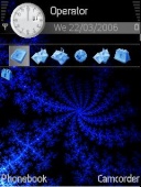 Скриншот темы Blue Frost для телефона Nokia