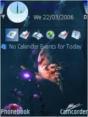Скриншот темы Night Butterfly для телефона Nokia