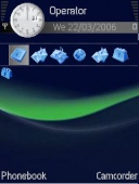 Скриншот темы B-wave для телефона Nokia