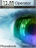 Скриншот темы Beautiful Eye для телефона Nokia