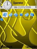 Скриншот темы Gold для телефона Nokia