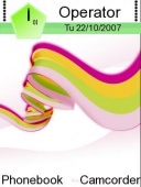 Скриншот темы Colourfull Rainbow для телефона Nokia