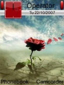 Скриншот темы Wind Rose для телефона Nokia