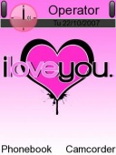 Скриншот темы I Love You для телефона Nokia