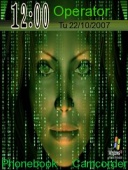 Скриншот темы Matrix Face для телефона Nokia