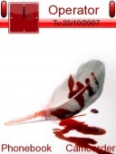 Скриншот темы Blood Feather для телефона Nokia