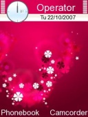 Скриншот темы Pink And White2 для телефона Nokia