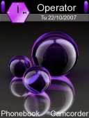 Скриншот темы Bubbles для телефона Nokia