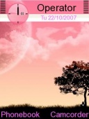 Скриншот темы Pink Autumn2 для телефона Nokia