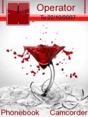 Скриншот темы Red Drink для телефона Nokia