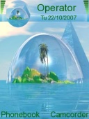 Скриншот темы Sea Oasis для телефона Nokia