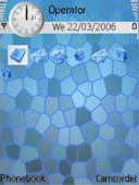 Скриншот темы Blue для телефона Nokia