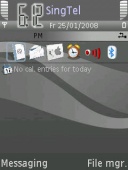 Скриншот темы Grey2 By Dzpliu для телефона Nokia