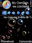 Скриншот темы Rainbow Bubbles для телефона Nokia