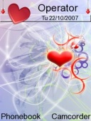 Скриншот темы Valentine Colours для телефона Nokia