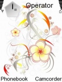 Скриншот темы Flowers для телефона Nokia