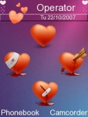Скриншот темы Love Fusion для телефона Nokia