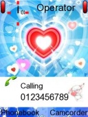Скриншот темы Heart1 для телефона Nokia