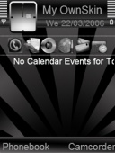 Скриншот темы Blackblack S60v3 для телефона Nokia