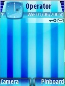Скриншот темы Blue Stripes для телефона Nokia