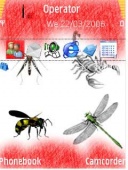Скриншот темы Insect для телефона Nokia