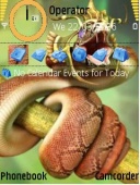 Скриншот темы Serpente Snake для телефона Nokia
