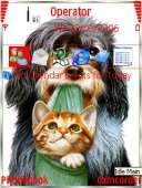 Скриншот темы Cat And Dog для телефона Nokia