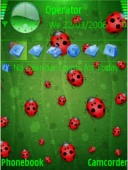 Скриншот темы Ladybugs для телефона Nokia