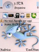 Скриншот темы The Lizard By Deya для телефона Nokia