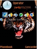 Скриншот темы Tiger Vn73 для телефона Nokia