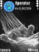 Скриншот темы Cat для телефона Nokia