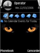 Скриншот темы Catseyes для телефона Nokia