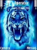 Скриншот темы Blue Tiger для телефона Nokia