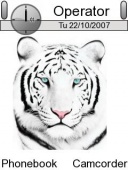 Скриншот темы White Tiger 2 для телефона Nokia