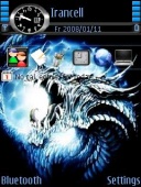 Скриншот темы Blue Dragon для телефона Nokia
