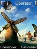 Скриншот темы Butterflies для телефона Nokia